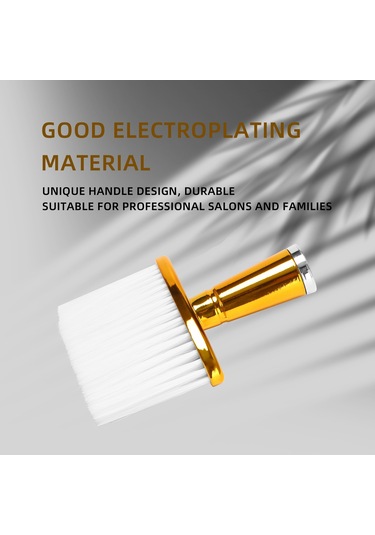 Yumuşak Saç Fırçası Boyun Yüz Duster Kuaförlük Saç Kesme Temizleme Fırçası Berber Salonu Kuaförlük Araçları-altın