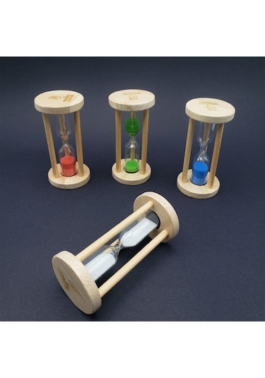 Ahşap 1 Dakika Kum Saati
