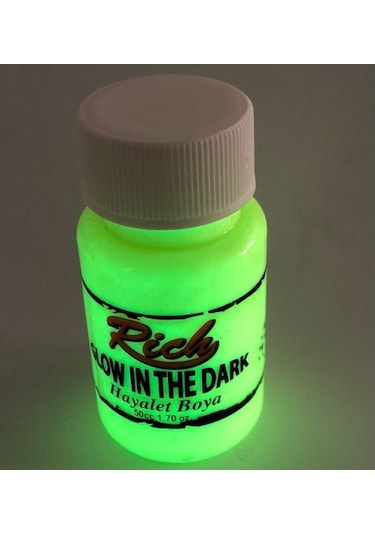 Rich Karanlıkta Parlayan Glow In The Dark Hayalet Boya Sarı