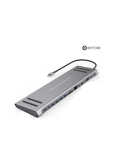 Pc Macbook Uyumlu 14'ü 1 Arada Type-c Multifonksiyonel Dönüştürücü Hub