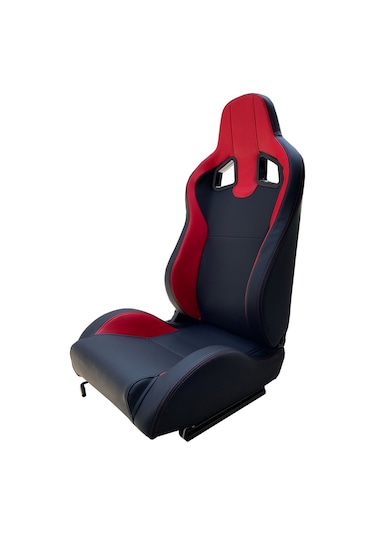 Spor Koltuk Deri Siyah Sarı Oto Yarış Koltuğu 1 Takım 2 Adet