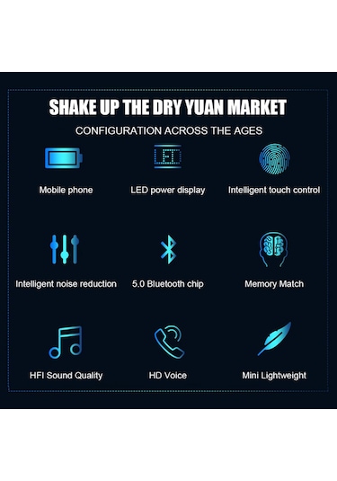 F9 Tws Kablosuz Kulaklık Bluetooth Stereo Kulaklık 5.0 Spor Su Geçirmez Gürültü Azaltma Kablosuz Mikrofonlu Tekli Kulaklıklar 2000 Mah
