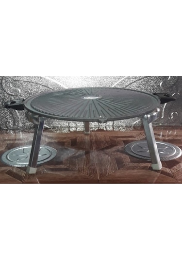 Hakiki Pik Demir Döküm Ayaklı Katlanır Portatif Izgara