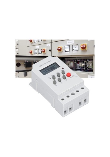Pazly 220v 25a Mikrobilgisayar Zamanlayıcı, Plastik Kasa, 1-168 Saat, Akıllı Enerji Tasarruflu Zamanlayıcı