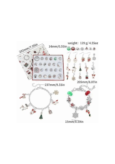 24 Countdown Calendar Advent Surprise Blind Box Set Creative Ornaments Christmas Gift