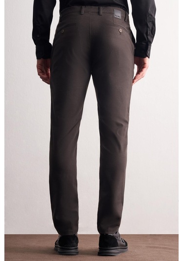 Haki Yan Cep Düz Paça Pamuklu Slim Fit Chino Casual Pantolon 1003255160 Haki