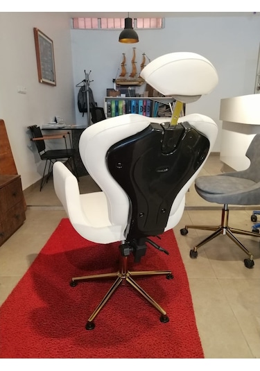 Gold Ayaklı Kuaför Kaş ve Makyaj Koltuğu