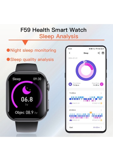 Jeemson 2024 F59 Akıllı Saat (İthalatçı Garantili)