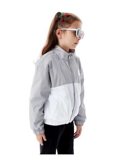 Benitto Kids Kız Çocuk Mevsimlik Yağmurluk Ceket 51359 Gri
