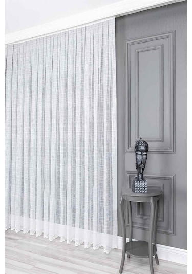 Evdepo Home Kullanıma Hazır Örme Tül Perde (540736759)