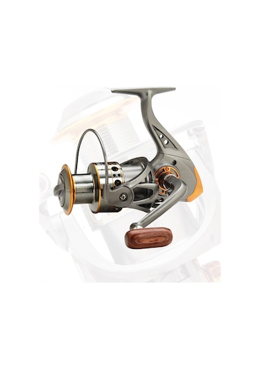 Shineyee Gümüş Altın 5000 Model 13 Eksenli Tam Metal Bobin 8kg Maksimum Sürtünmeli Deniz Kamışı Spinning Makinesi