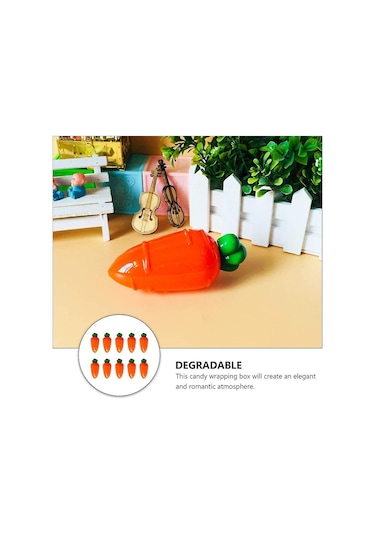 Paskalya Partisi Aksesuarları Plastik Havuç Şeker Kutusu Paskalya Hediye Kabı Paskalya Partisi Hediye Kabı Diğer