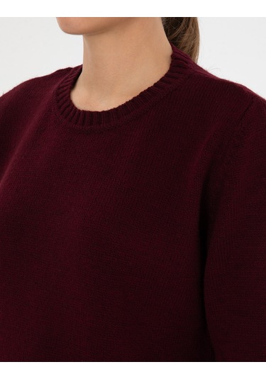 Pierre Cardin Kadın Vişne Kazak /triko 50316310-vr223 Vişne