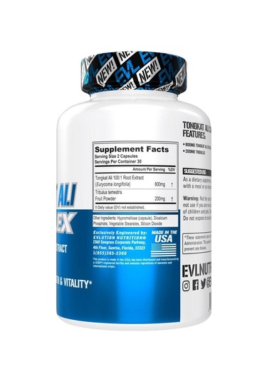 Evl Tongkat Ali Complex 800 MG 60 Veggie Kapsül