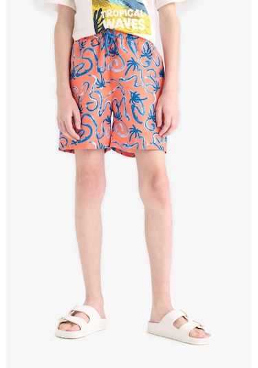 DeFacto Erkek Çocuk Floral Deniz Şortu E5181A825HSOG235