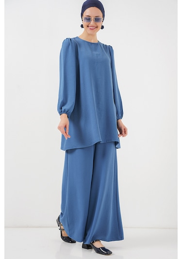 Bigdart Ayrobin Tunik Pantolon Alt Üst Takım 6712 - İndigo