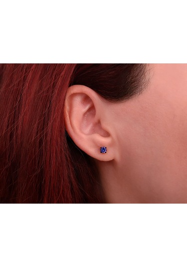 Sirius Tanzanit Tektaş Küpe 0823E0048