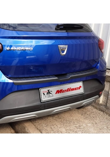 Dacia Sandero Arka Tampon Eşiği Mat Siyah 2021 Ve Sonrası Uyumlu