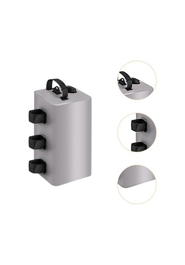 Dolıty Gölgelik Su Ağırlık Çantası Katlanır Bacak Gri-10-l 10 L Çok Renkli