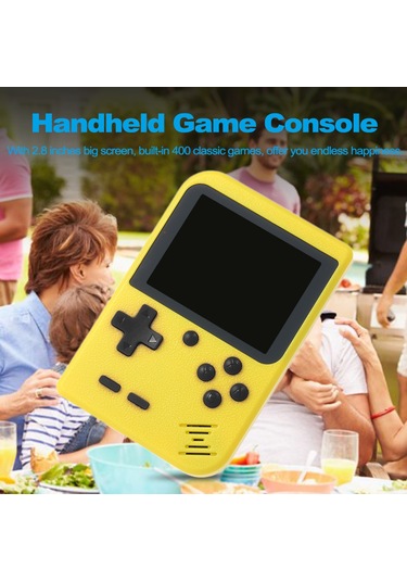 Vkemall Retro El Oyun Konsolu Taşınabilir Mini Oyun Makinesi 400 Dahili Oyunlar 2.8