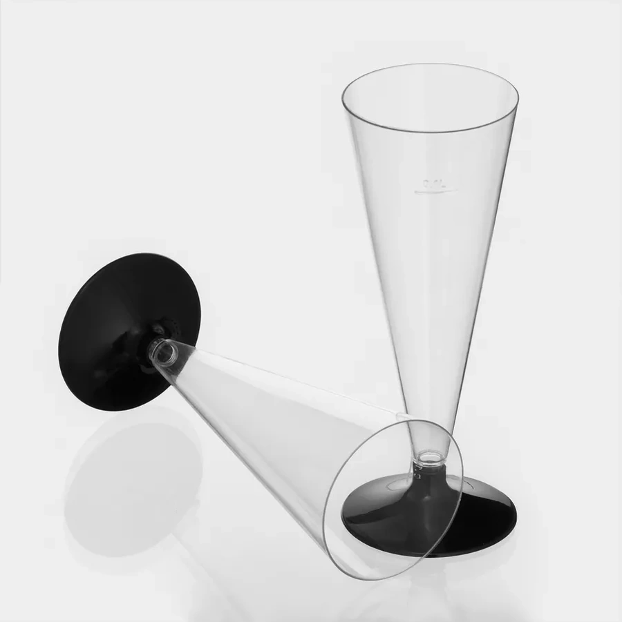 Pusswill Şampanya İçin Tek Kullanımlık Kadehler, Konik Şekilli 18'li Paket 436576090 Diğer