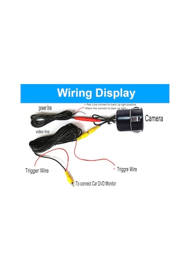 Audiomax Geri Görüş Kamerası Ir Ledli Gece Görüş Park Çizgi