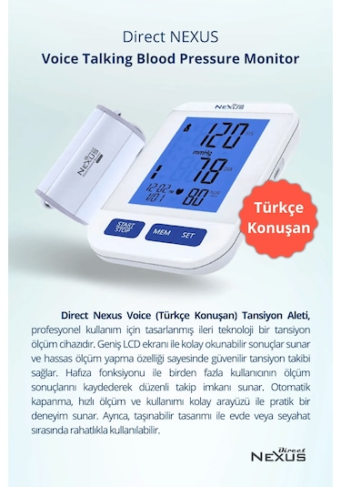 Direct Nexus Voice Otomatik Tansiyon Aleti