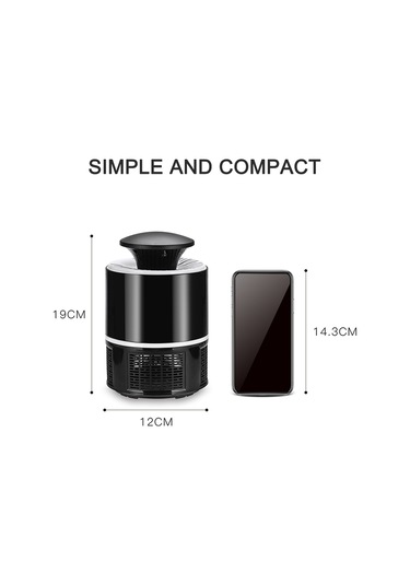 Symbee Ev İçin Beyaz Usb Led Uv Işıkli Sessiz Elektronik Mus Musu Tutucu Fanlı Öldürücü Aleti