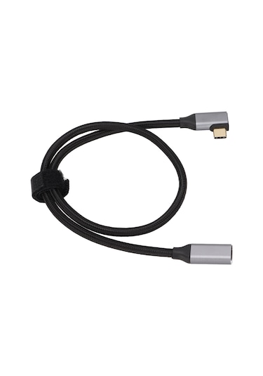 90 Derece Type-c Uzatma Kablosu 50cm, 100w Kaiyi