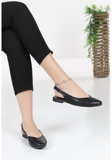 Kadın Misty Siyah Cilt Arkası Acık Sivri Burun Günlük Babet Siyah Kadın Misty Siyah Cilt Arkası Acık Sivri Burun Günlük Babet Siyah