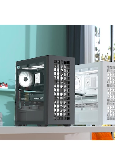 Aerocool D502a 4x12cm A-rgb Fanlı, Şık Mesh Ön Panel, Tempered Ca