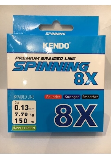 Kendo Premium Braided Line Spinning 8X 0.13Mm 150Mt Apple Green (