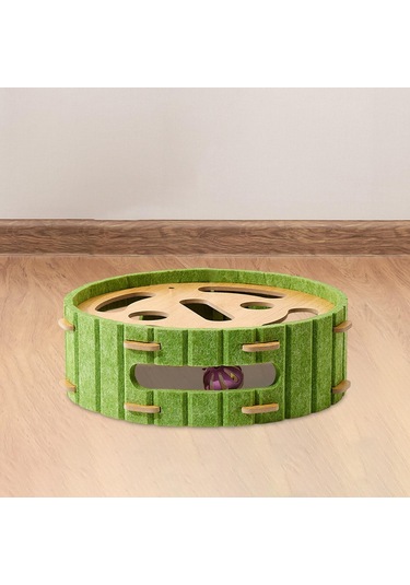 Suntek Interactive Balls Ile Cat Scratcher Oyuncak Pet Yuvarlak