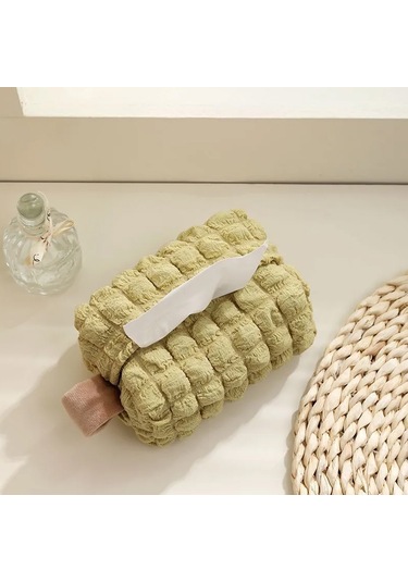 Xindoker Şık Ve Pratik Tek Parça Peçete Tutucu - Pembe Renk, Dayanıklı Polyester Malzeme Açık Yeşil