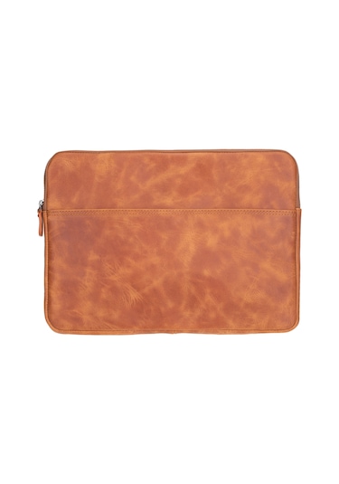 Torıno Tuscan Tan Super Slim 16inç Laptop / Apple Uyumlu MacBook Kılıf Taba