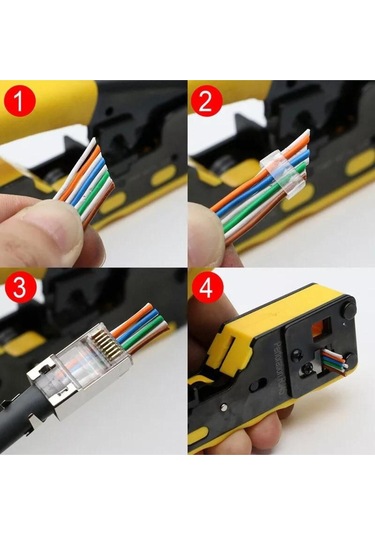 Rose Rc-812 Cat5/cat6/cat7 Ez-rj45-rj11 Konnektör Sıkma Pensesi