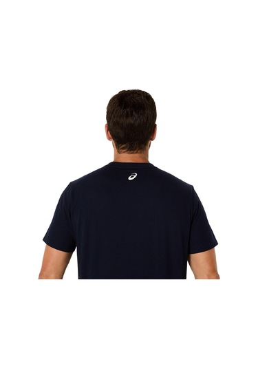 Asics Asıcs Logo Ss Tee Erkek Sax Kısa Kollu Tshirt 2031e188-403 Mavi