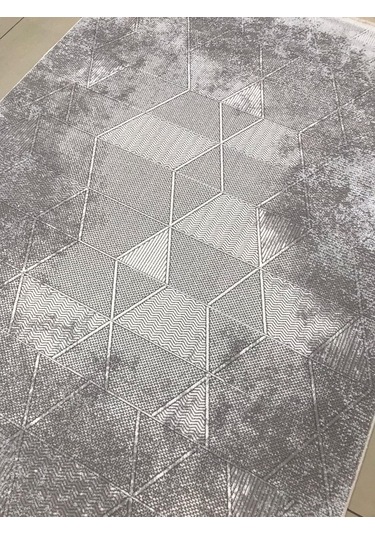 Merinos Halı Ritim 73344 095 Serisi Salon Oturma Yatak Odası Halısı Gri