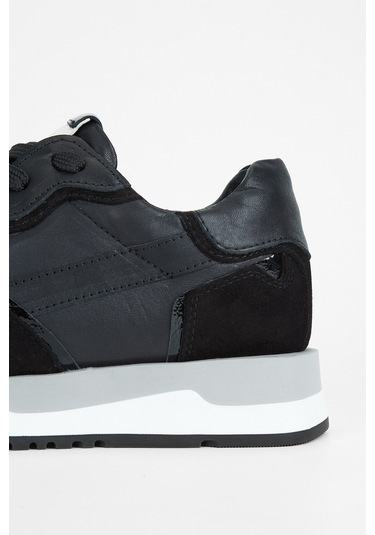 Valmenti Kadın Siyah Hakiki Deri Sneakers & Spor Ayakkabı 996 119-1 Bn Ayk Sk23/24 Siyah