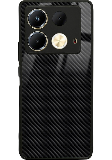 İnfinix Note 40 Carbon Tasarımlı Glossy Telefon Kılıfı Çok Renkli