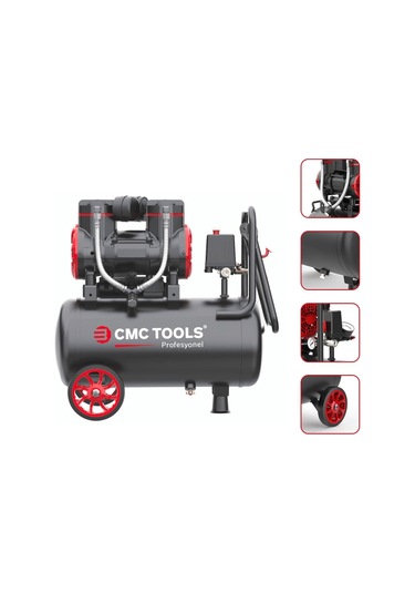 Cmc Cmc-0911 24 Litre Sessiz Yağsız Hava Kompresörü 2 Hp