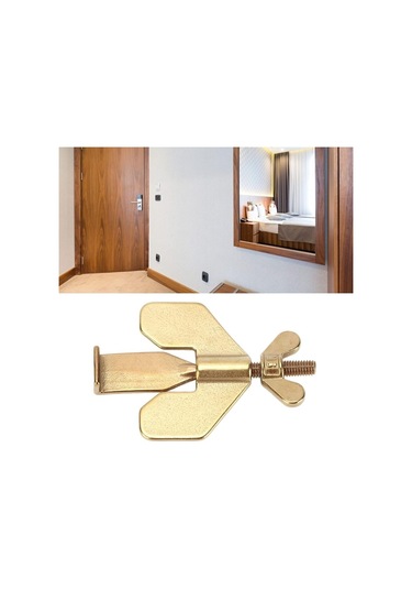 Taşınabilir Seyahat Kapı Kilidi, Ev Seyahat Otel Yurt Dairesi İçin Güvenlik Ve Gizlilik Kapı Dolabı Altın Altın