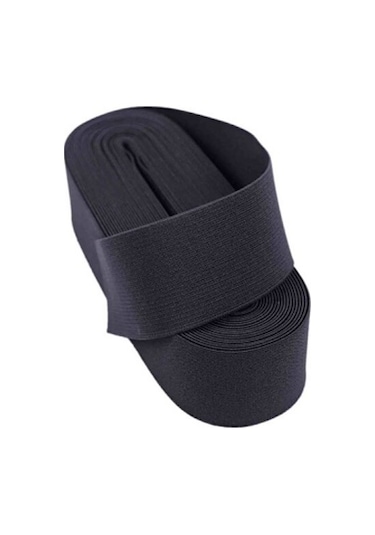 Siyah - 3cm Paça Lastik Geniş 10mt. 5332