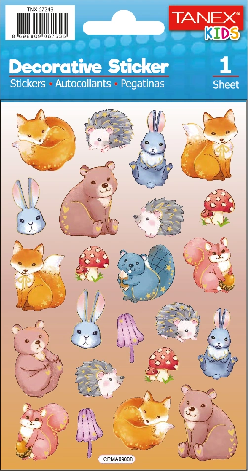 Tanex Puffy Orman Hayvanları Serisi Tnx-27246