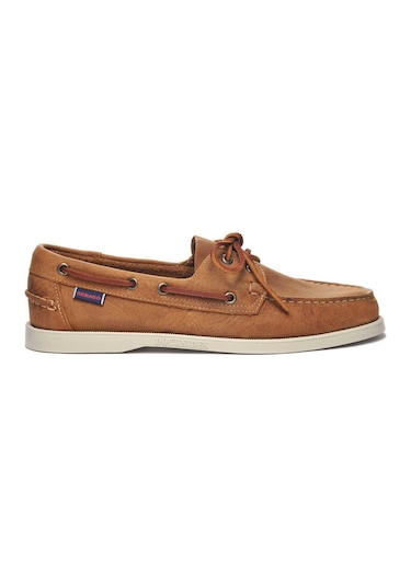 Sebago Docksides Portland Crazy Horse Erkek Deri Ayakkabı Kahvere Kahverengi