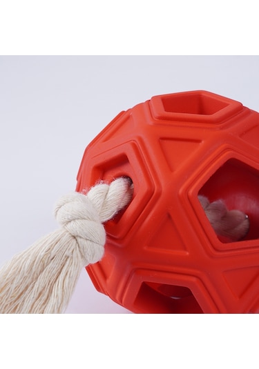 İpli Yuvarlak Top Köpek İnteraktif Oyuncak
