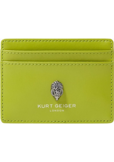 Kurt Geiger Bond Card Holder Deri Kartlık Yeşil
