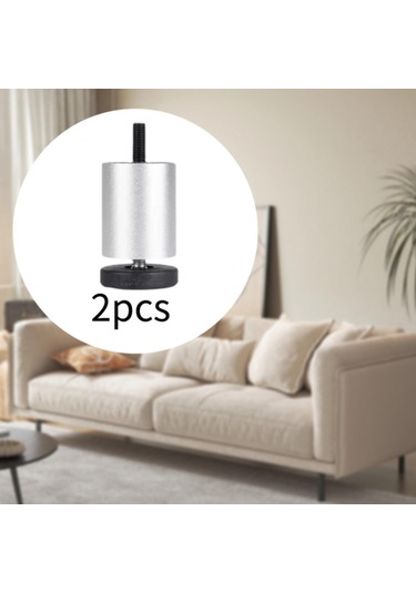 Suntek 2x Ayarlanabilir Mobilya Bacakları 8cm-gümüş Gümüş