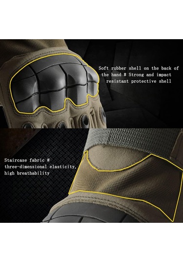 Fosenze Z902 Asker Yeşili Xl Yarı Parmak Motosiklet Eldiveni - Karbon Fiber Koruma, Dayanıklı, Teri Emici, Spor Ve Outdoor Kullanıma Uygun