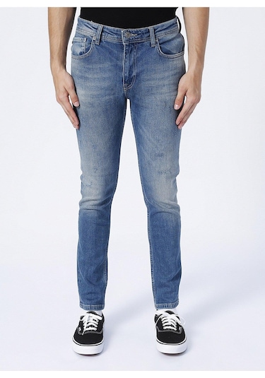 Bad Bear Normal Bel Skinny Fit Açık Mavi Erkek Denim Pantolon 22.01.70.004_xavıer Jeans 5002919472 Mavi